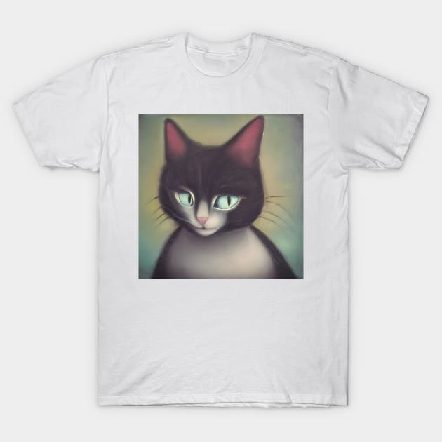 Secretive cat T-Shirt by bogfl